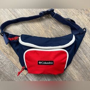 Columbia Belt Bag Hip Bag Fanny Pack Patriotic Red White Blue Adjustable Strap